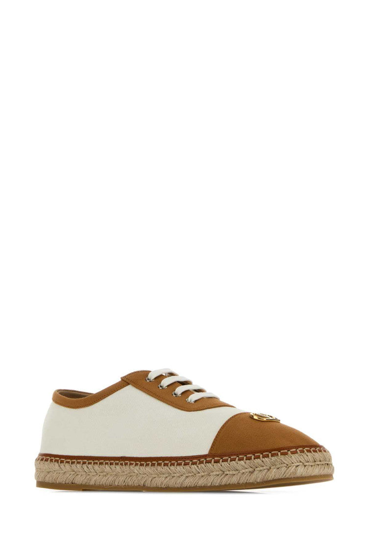Ivory Two-tone Espadrille Sneakers 2