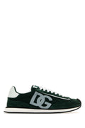 Bottle Green Logo Sneakers 1