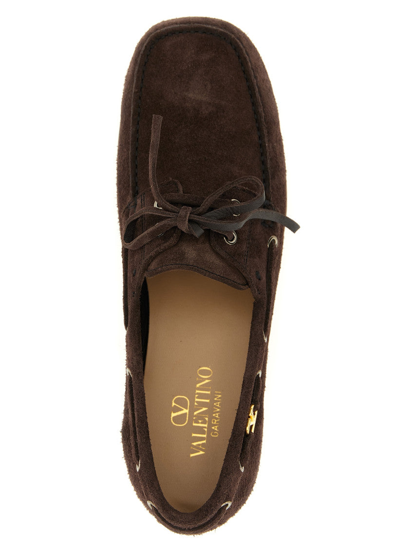 Brown Logo Loafers 4