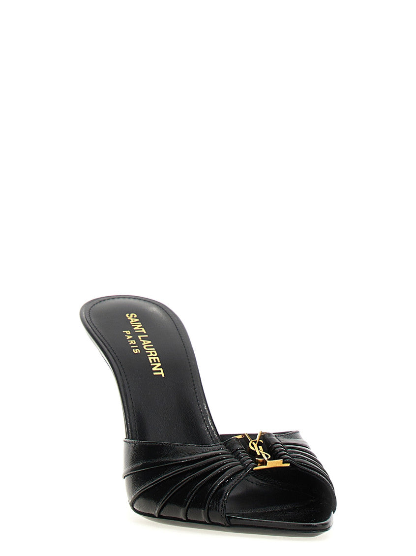 Black Slip On Heels 2
