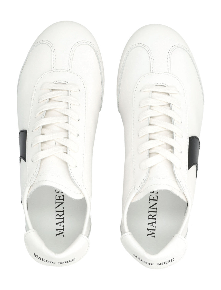 White Moon Leather Sneakers 2