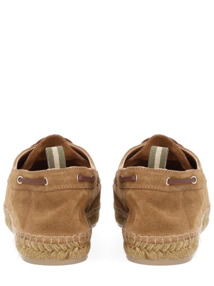 Beige Lace-up Loafers 4