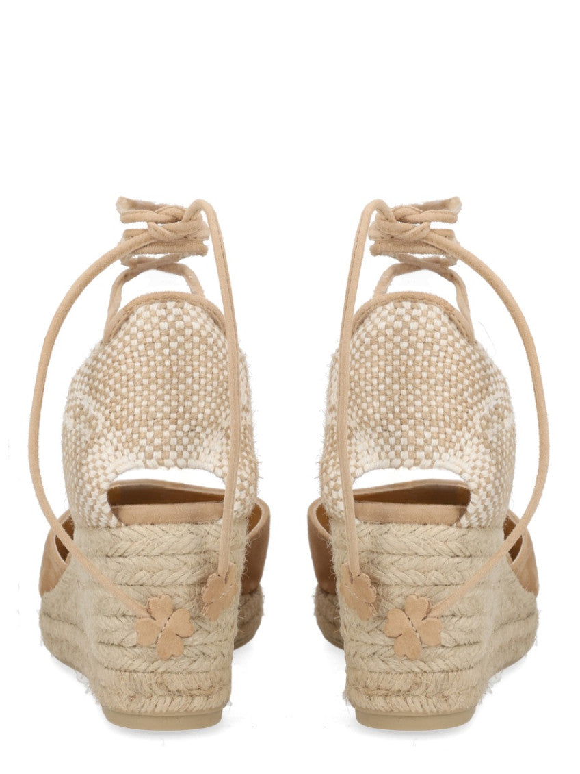Beige Suede Wedges 4