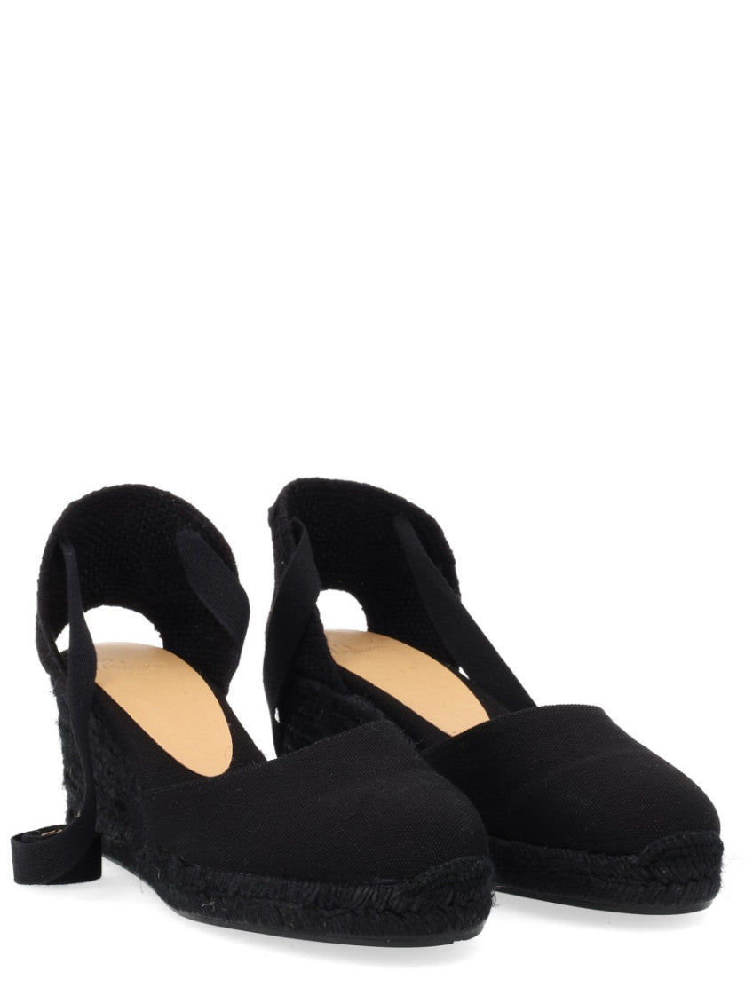Black Lace-up Wedges 2
