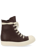 Brown Leather Sneakers 1