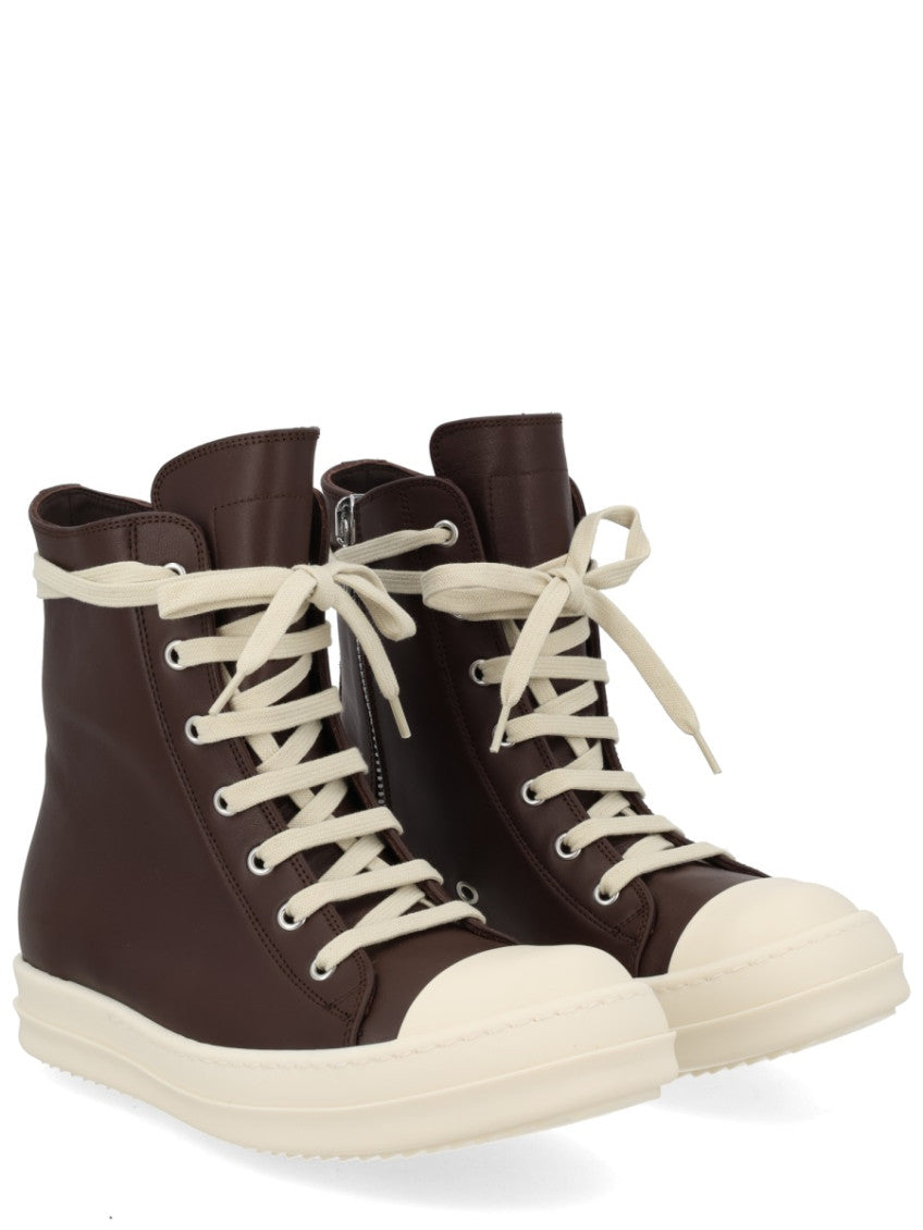Brown Leather Sneakers 2