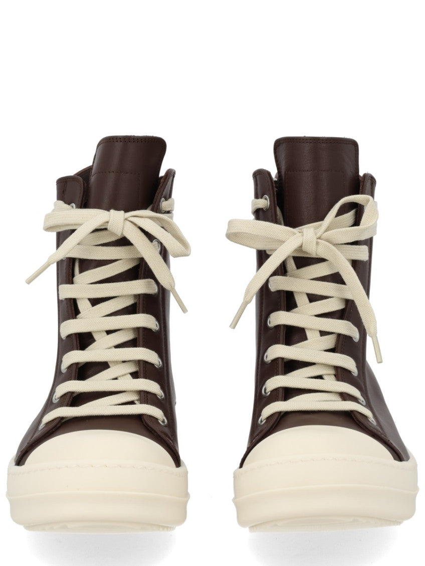 Brown Leather Sneakers 3