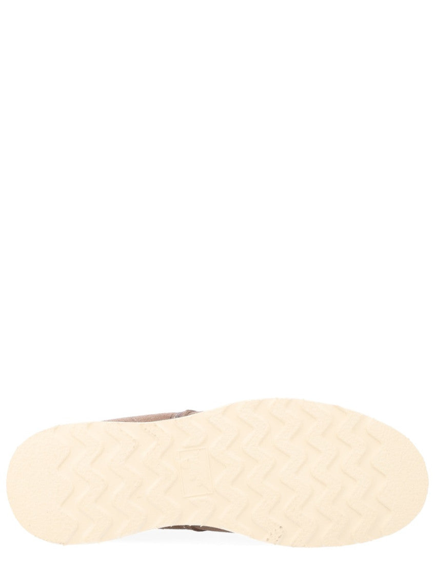 Beige Solid Boots 5
