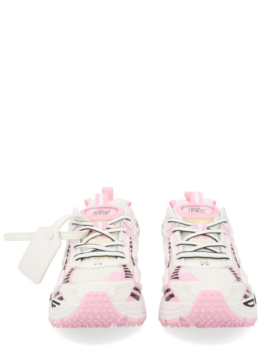 White Color Block Sneakers 3