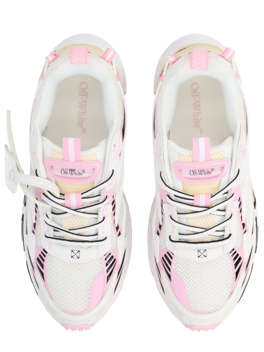 White Color Block Sneakers 5