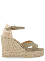 Green Solid Bruna Wedges 1