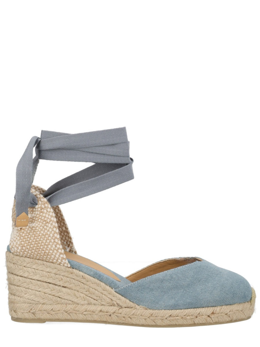 Blue Ankle-strap Wedges 1