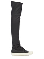 Black Solid High-Sock Boots 1