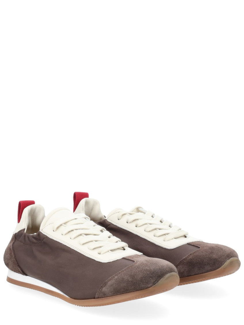 Brown Color Block Sneakers 2