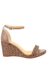 Brown Ankle-strap Wedges 1