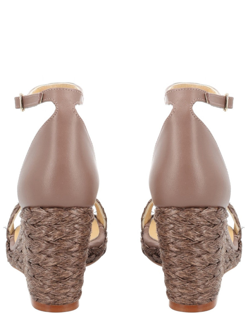 Brown Ankle-strap Wedges 3
