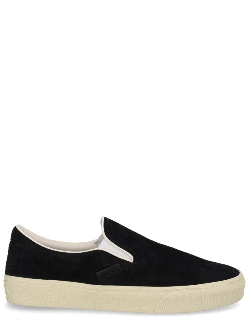 Black Slip-on Sneakers 1