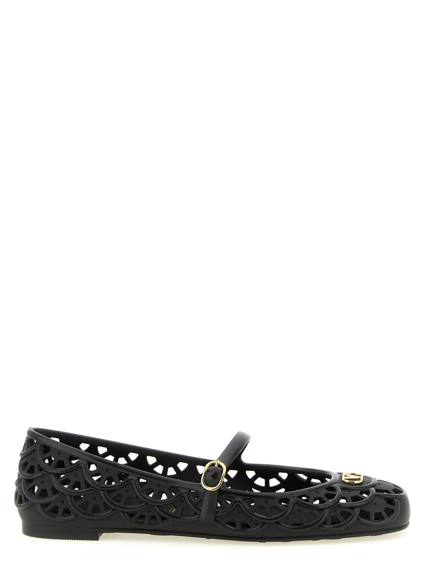 Black Perforated Loafers 1