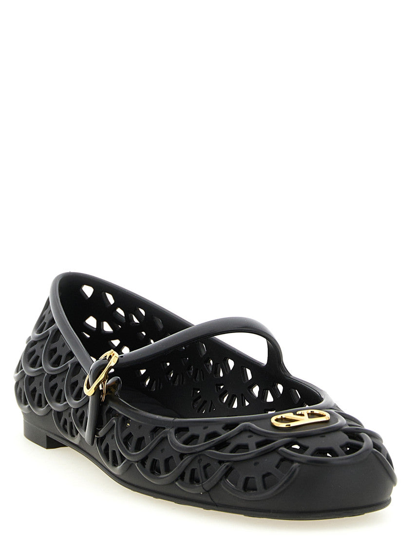 Black Perforated Loafers 2
