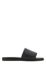 Grey Slip On Slides 1