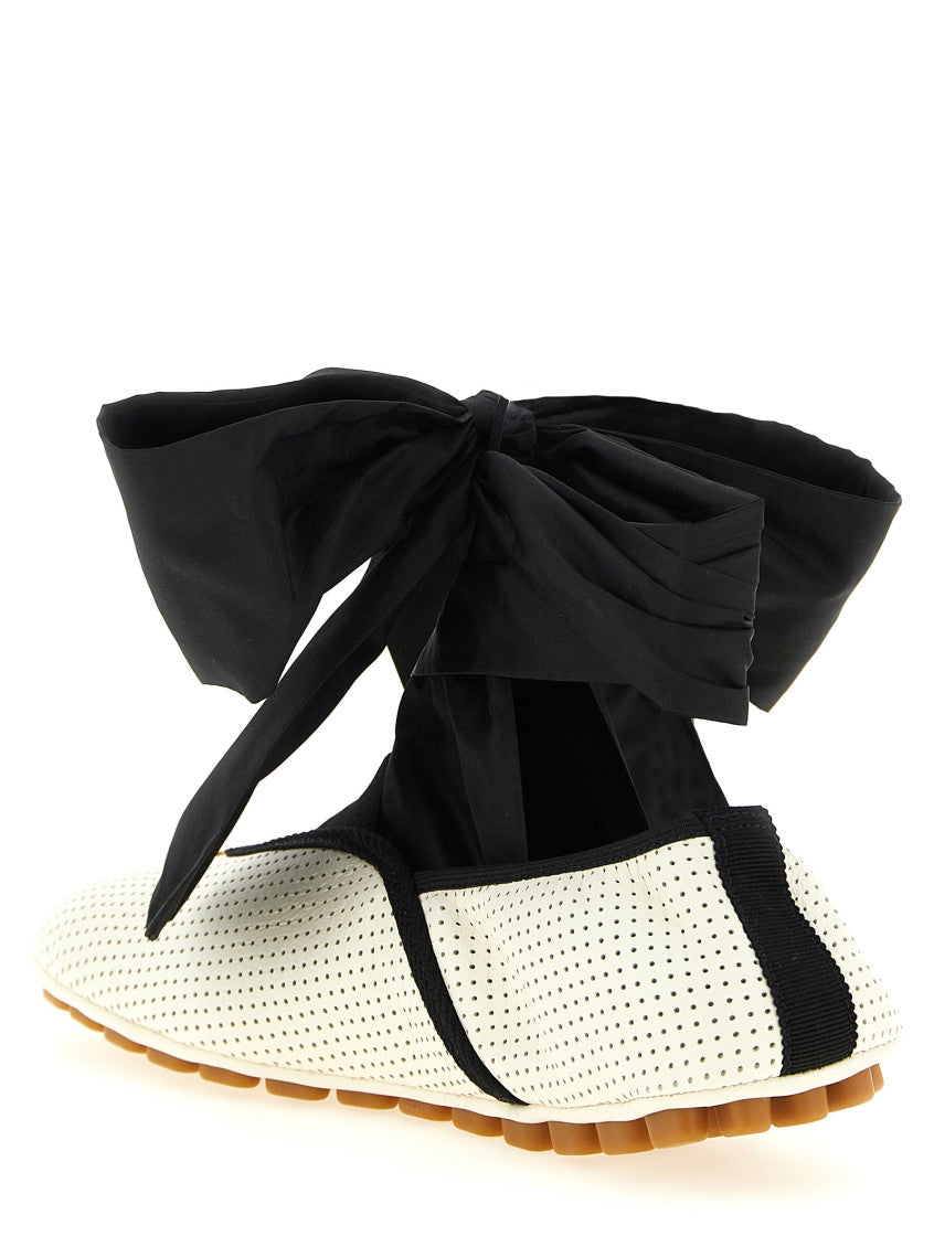 BlackWhite Perforated Loafers 3