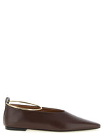 Brown Solid Ring Ballet Flats 1
