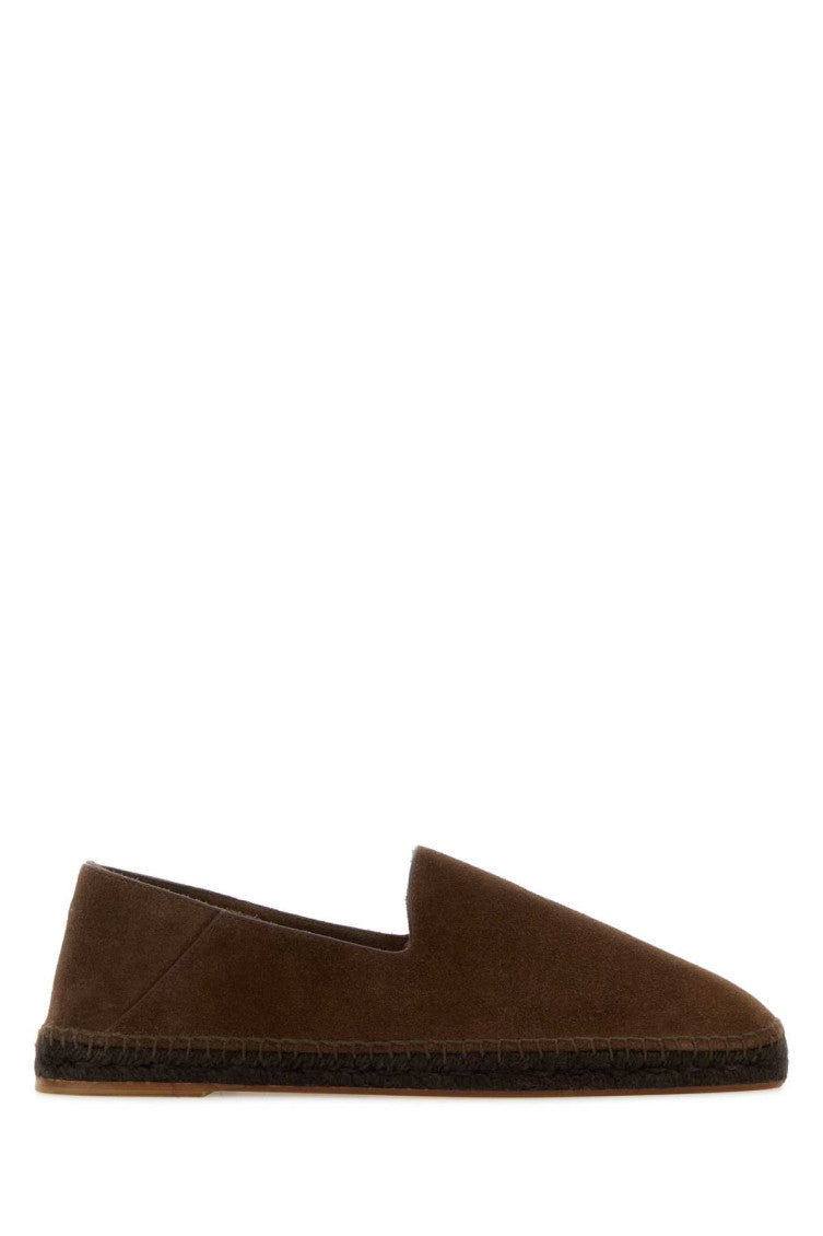 Dark Brown Slip On Espadrilles 1