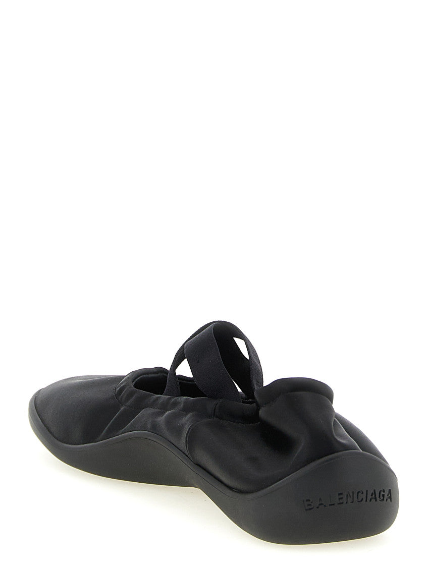 Black Solid Shibuya Ballet Flats 3