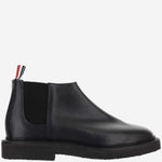 Black Solid Chelsea Boots 1