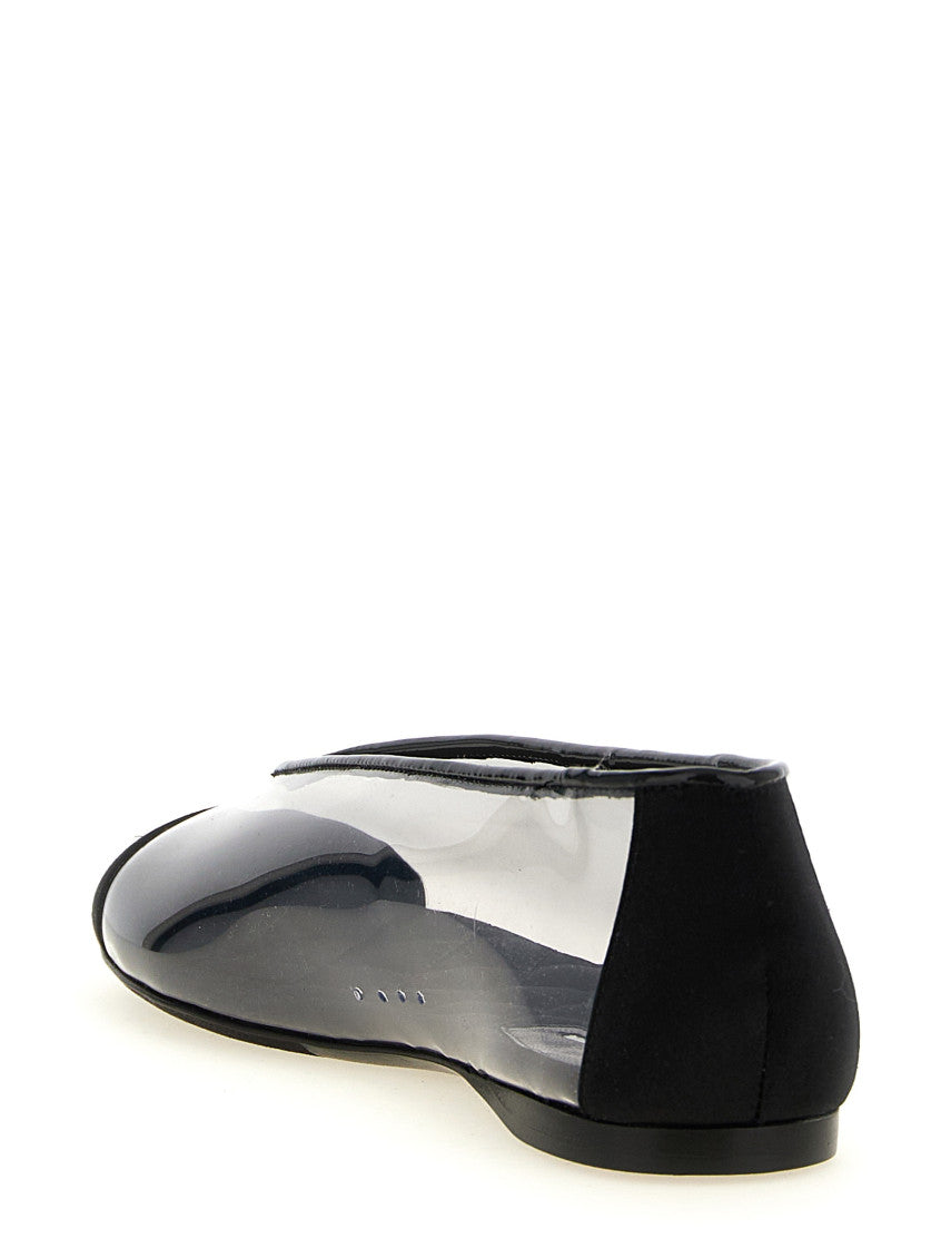 Black Solid Ballet Flats 3