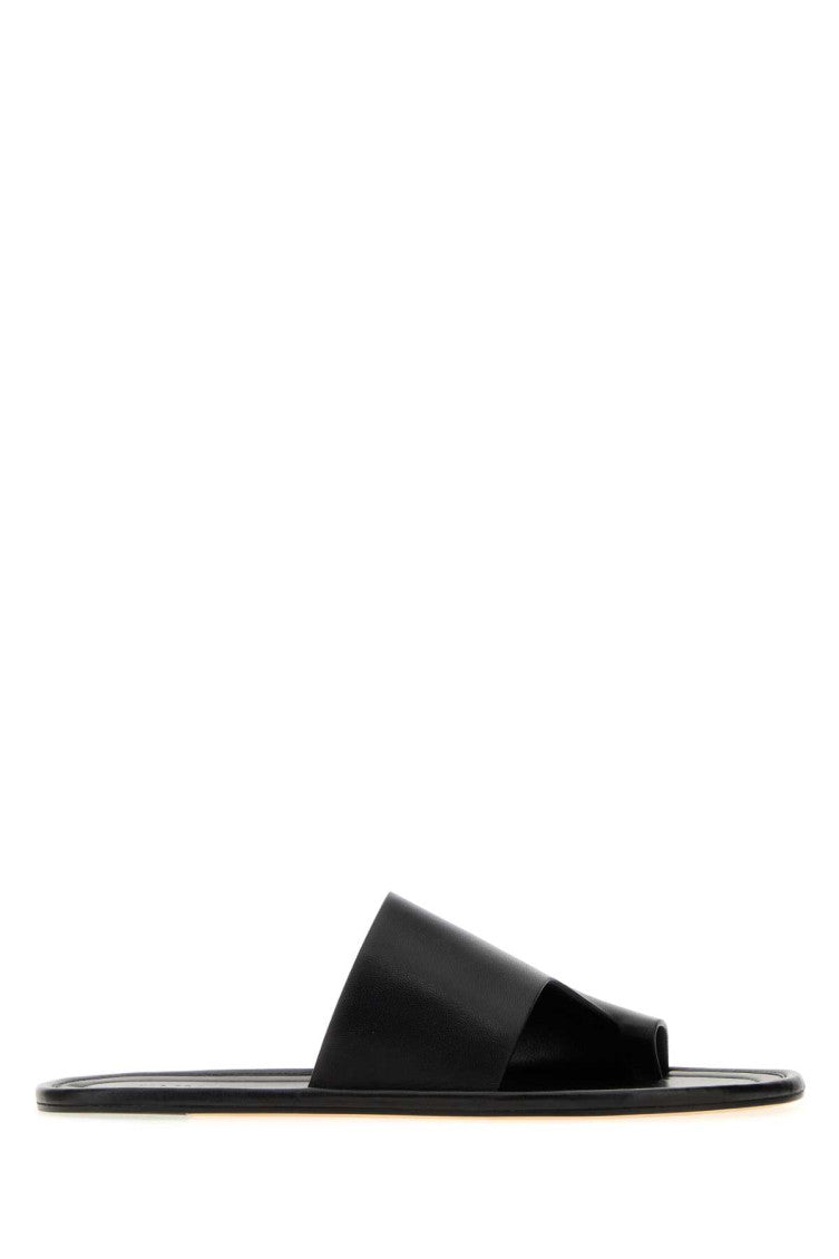 Black Slip On Slides 1