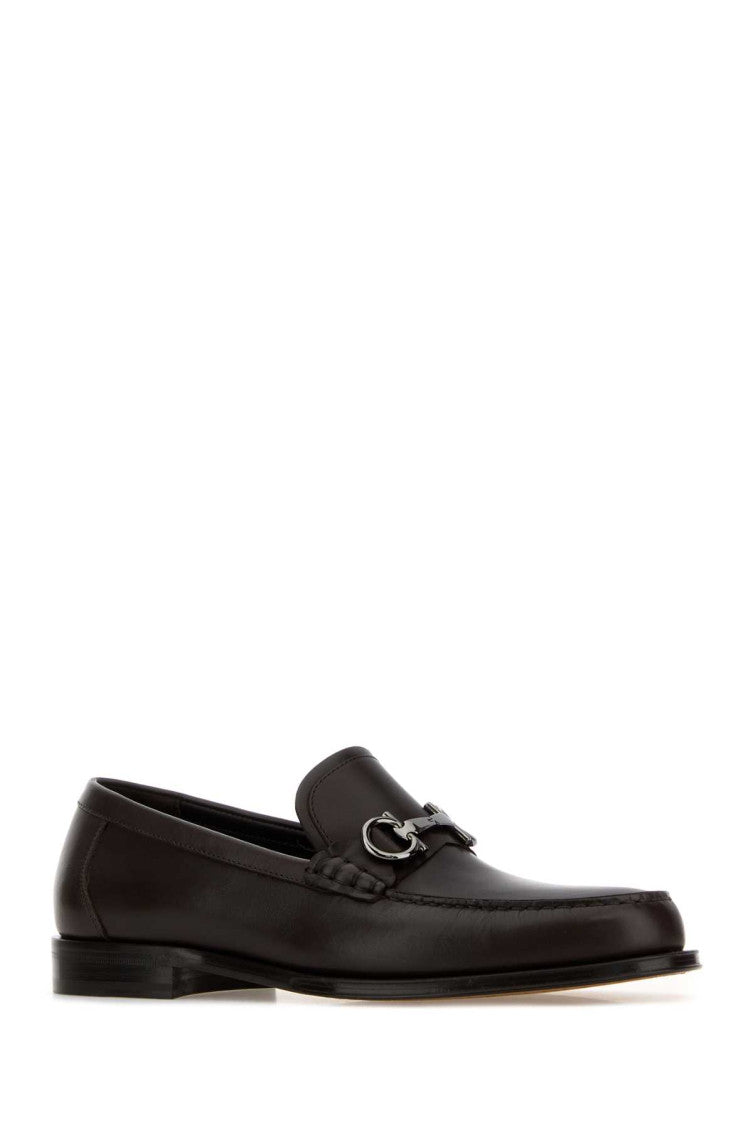 Dark Brown Leather Loafers 2