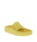 Yellow Leather Thong Sandals 1