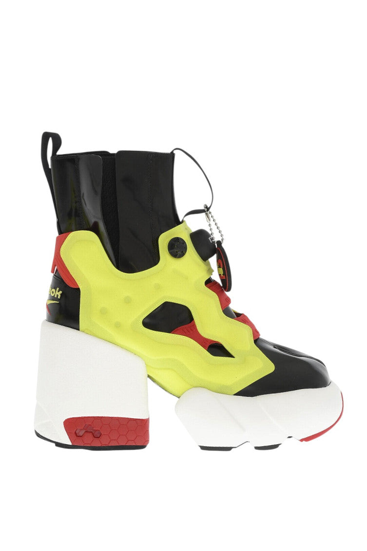 Multicolor Color-Block Ankle Boots 3