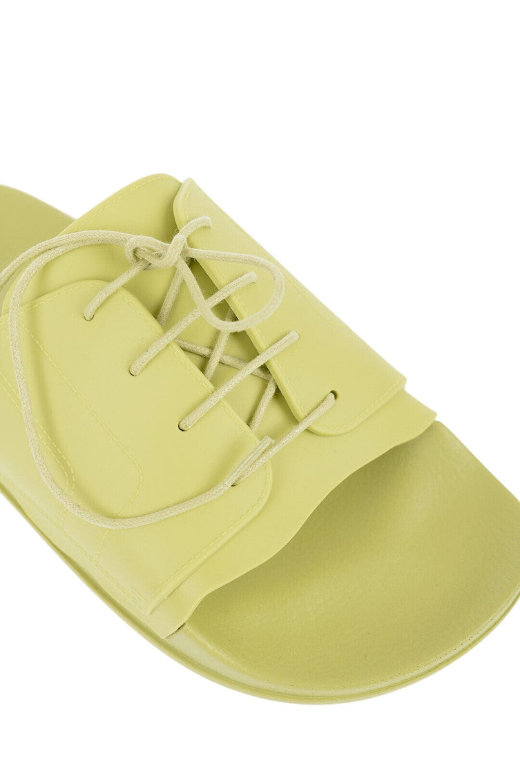 Green Rubber Slides 2