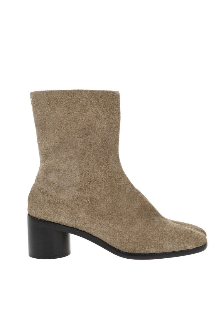 Beige Suede Boots 1