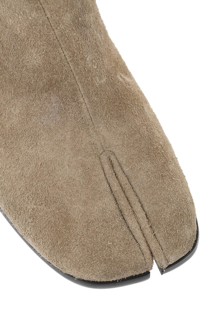 Beige Suede Boots 4