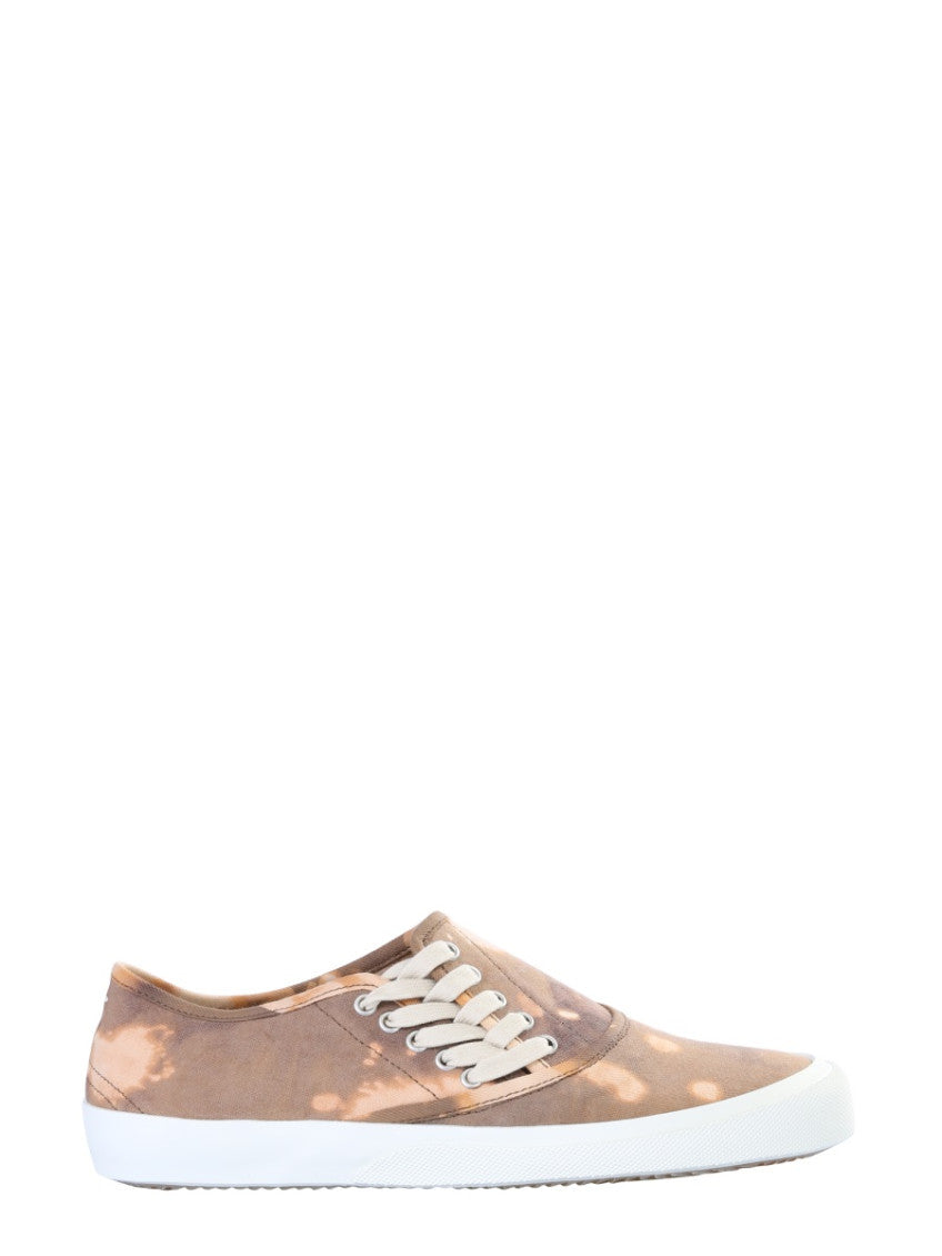 Beige Lace-up Sneakers 1