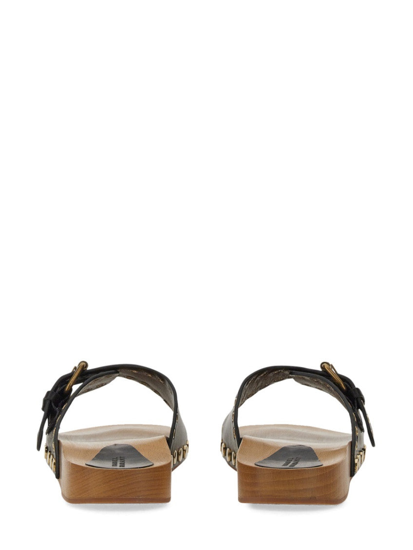 Black Slip-on Sandals 3