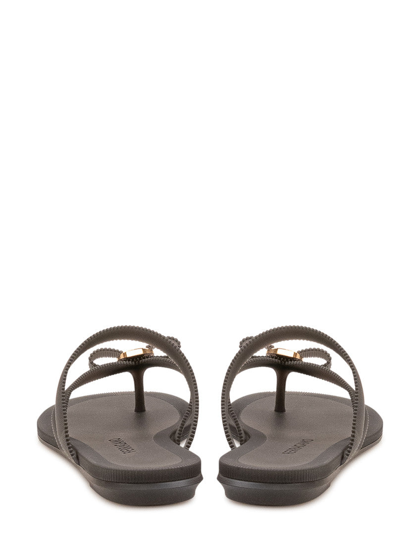 Black Slip-on Sandals 3