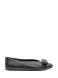 Black Leather Ballet Flats 1