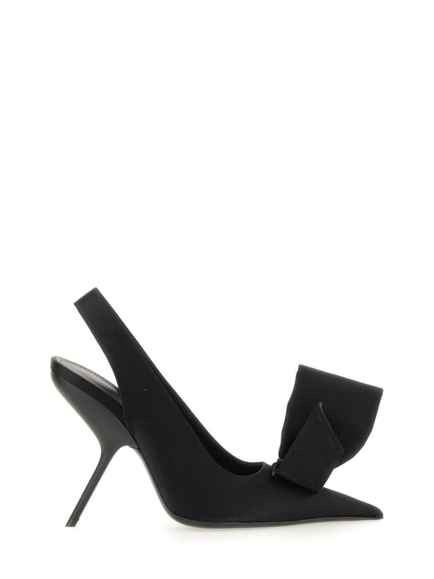 Black Slingback Pumps 1