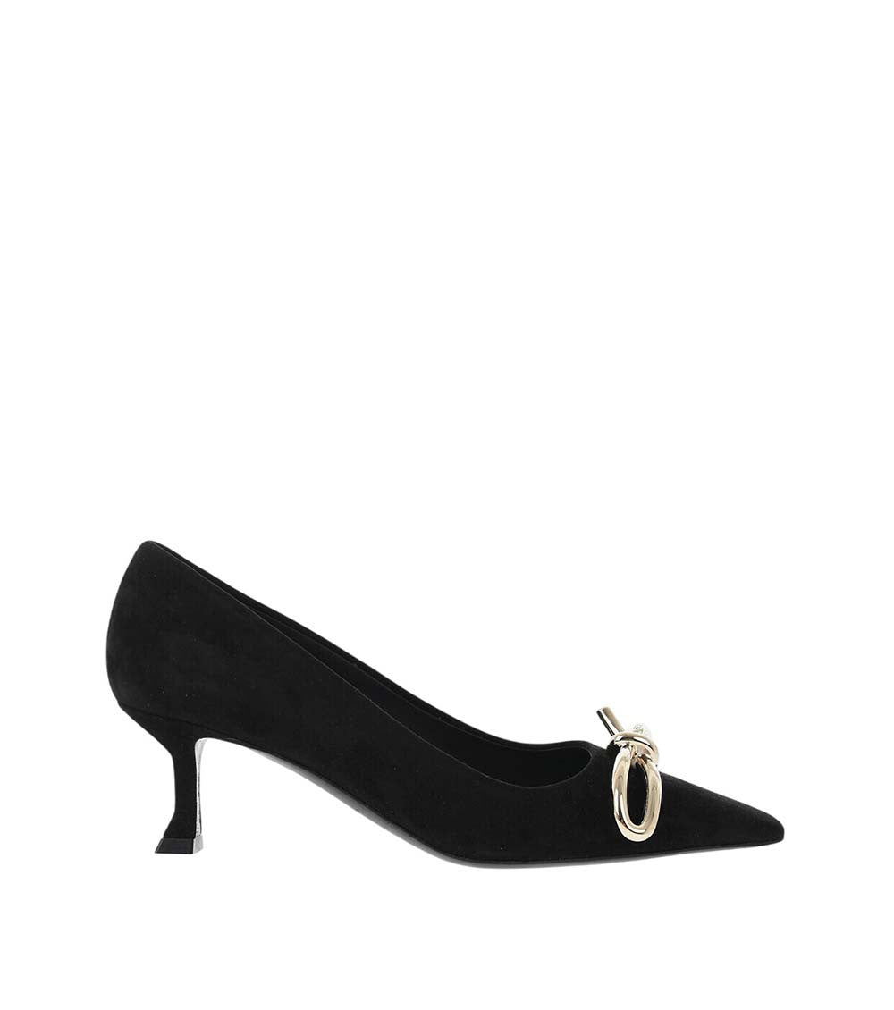 Black Suede Pumps 1