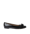 Black Leather Ballet Flats 1