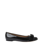 Black Leather Ballet Flats 1