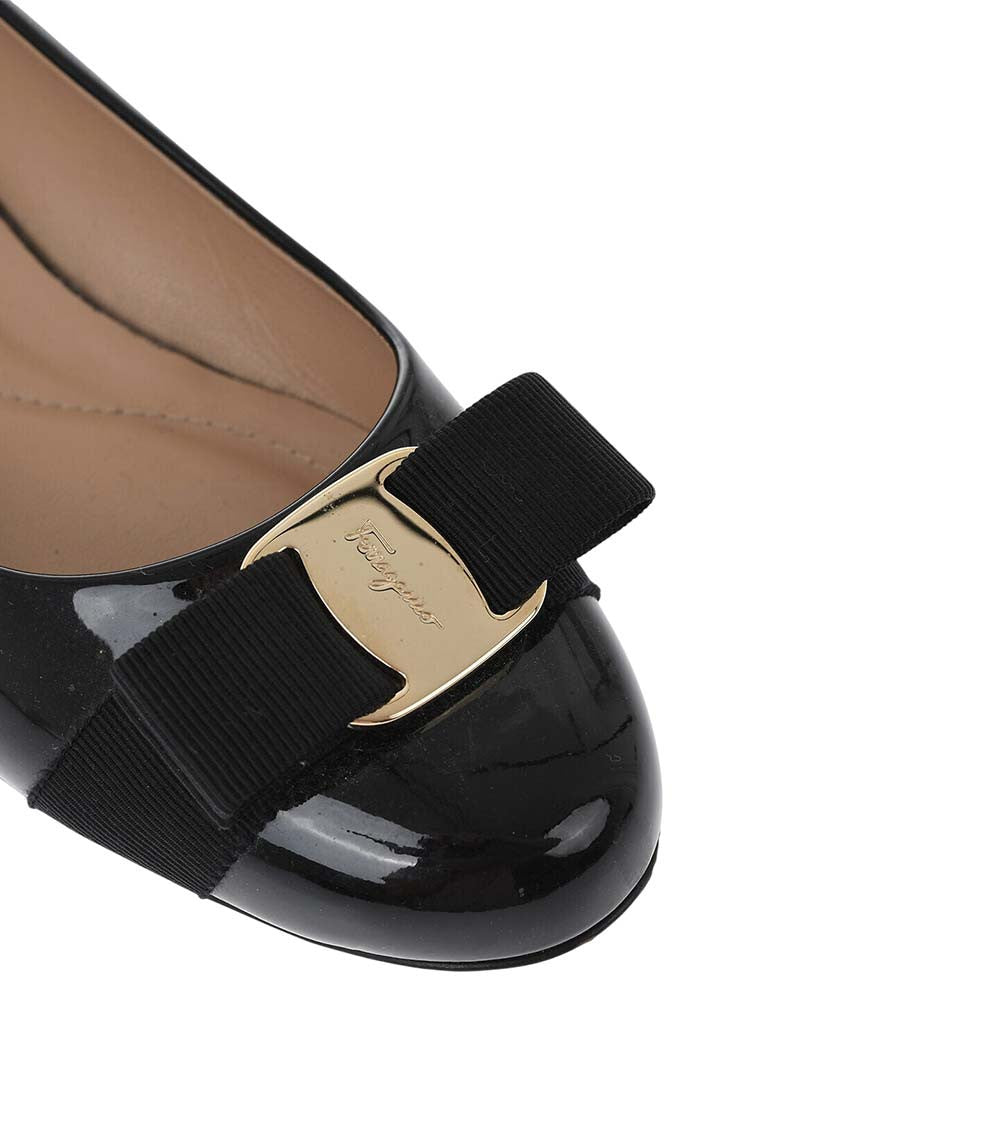 Black Leather Ballet Flats 2