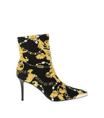 Black Sock Ankle Boots 1