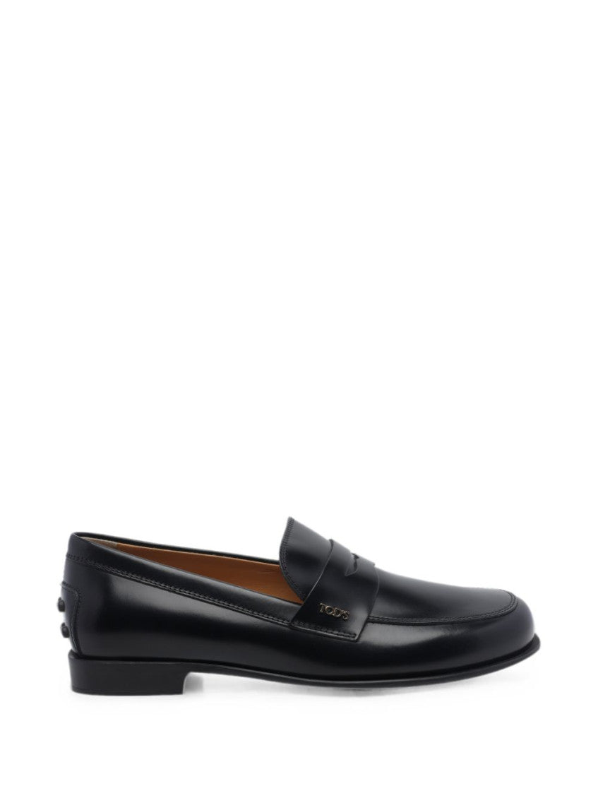 Black Leather loafers 1