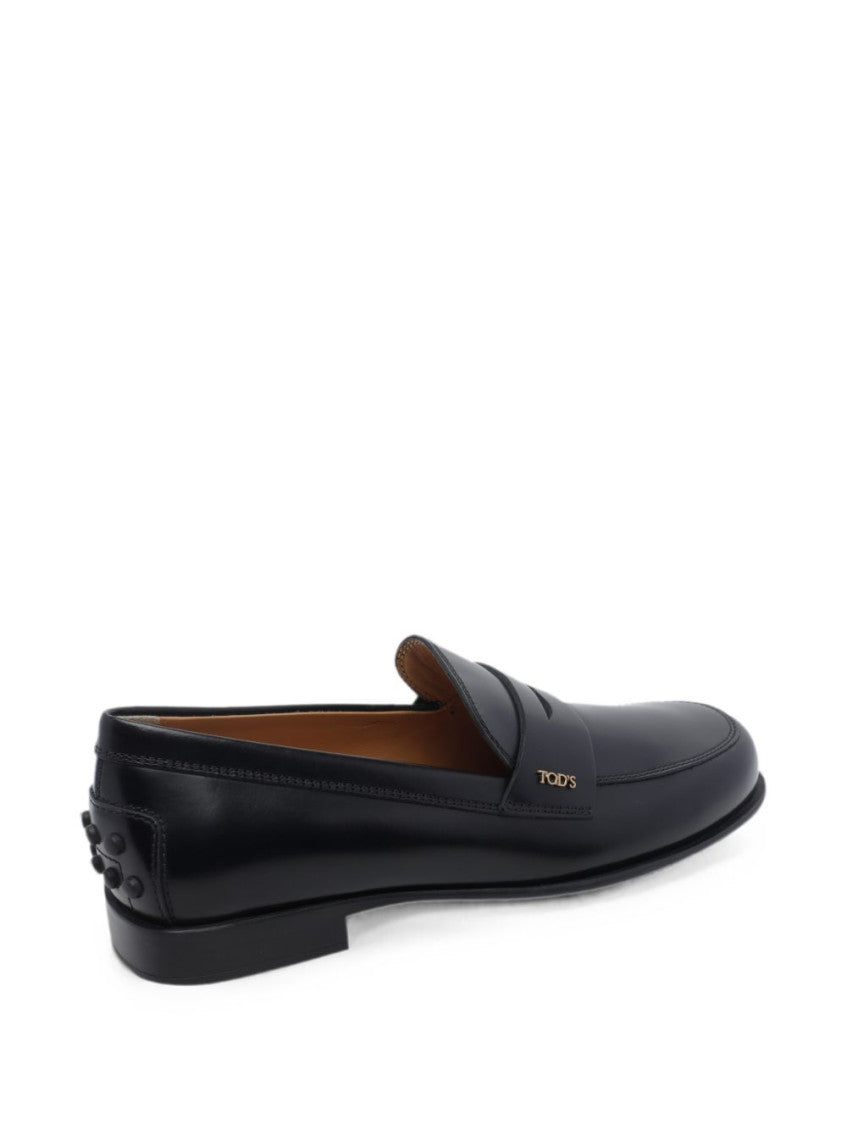 Black Leather loafers 2