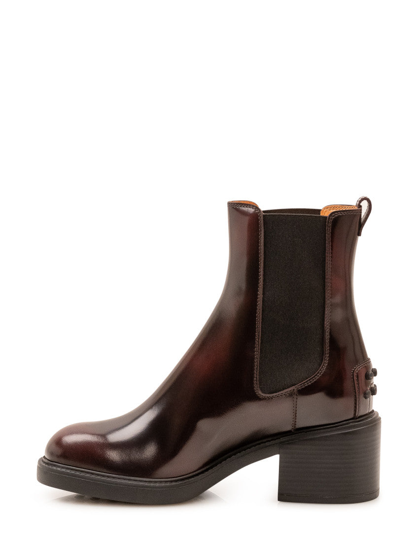 Brown Leather Chelsea Boots 4